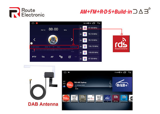 Автомобильный радиоприемник Дин Bluetooth 8 Core 2 10,1-дюймовый QLED 1280 × 720 Голосовое управление